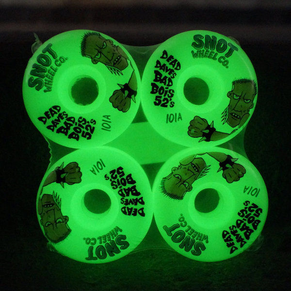 Snot Wheels 52mm 101A "Dead Daves Bad Boi's" Glow in the Dark