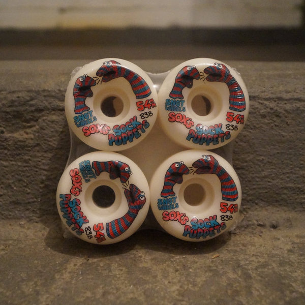 Snot Wheels 54mm 83B "Sox Puppets" Glow in the Dark